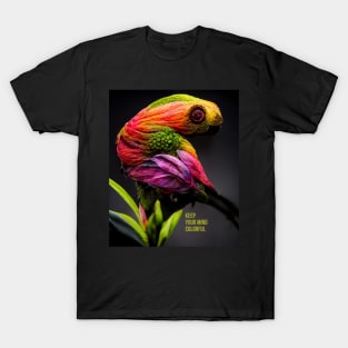 Keep your mind colorful - parrot-chameleon from your fantasy T-Shirt